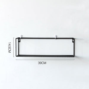 Creative wall wrought iron racks